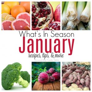 This January -- What's in Season Guide is full of tips and recipes to inspire you to shop and eat seasonally.