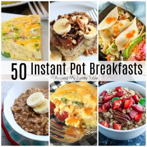 These 50 Instant Pot Breakfast Recipes will save your mornings...trust me....I've know from experience! You'll find everything from sweet to savory to breakfast casseroles all made in a pressure cooker! #pressurecooker #instantpot #breakfasts #instantpotbreakfasts