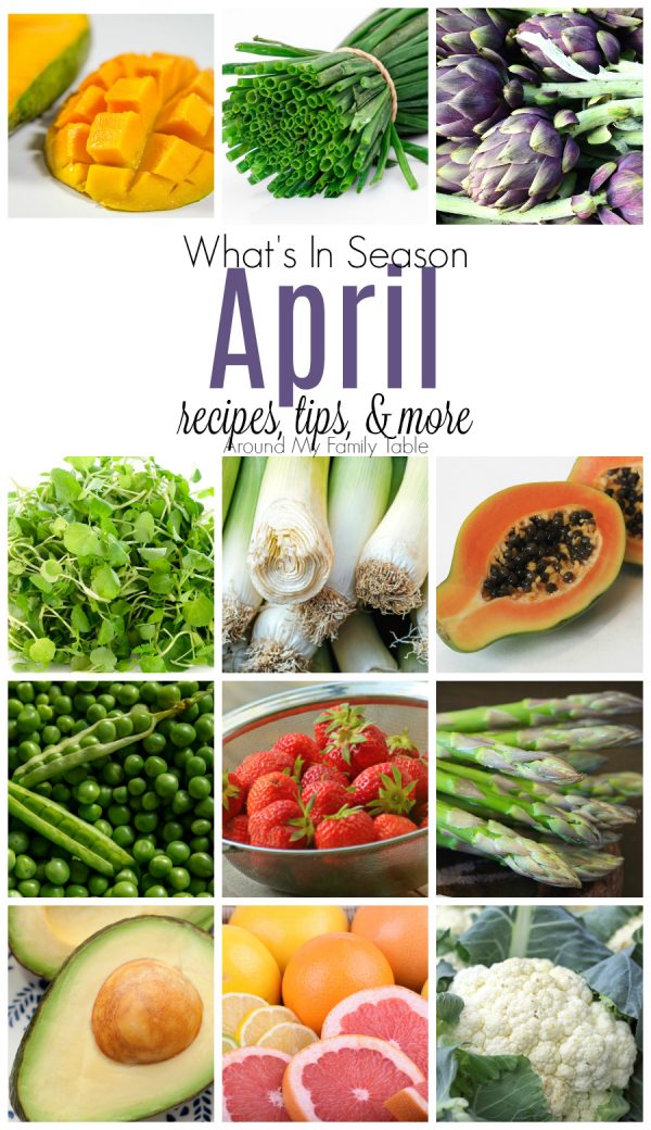 April - What's In Season Guide - Around My Family Table