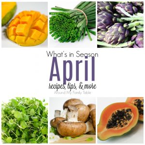 This April -- What’s In Season Guide is full of tips and recipes to inspire you to shop and eat seasonally. April Seasonal Produce is full of greens and lots of fruits.