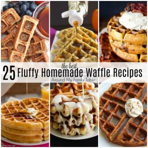 Weekends demand waffles!  It's a thing...promise.  So, I've gathered 25 of the best homemade waffle recipes for a delicious breakfast the whole family will love.  