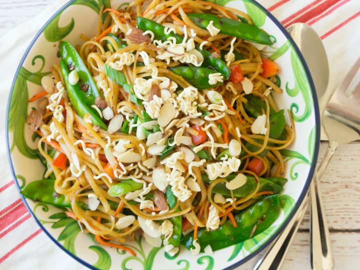 Spicy Asian Pasta Salad Around My Family Table