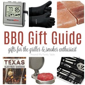 Are you looking for the perfect BBQ Gift Ideas?  Then this BBQ Gift Guide is just what you are looking for.  Whether you are shopping for Father's Day, a birthday, or a Christmas gift you'll find my favorite BBQ items on this list that make great gifts.