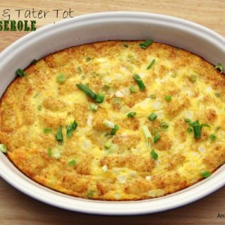 Sausage and Tater Tot Breakfast Casserole - Around My Family Table