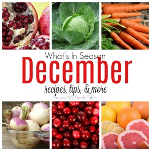 It's time for cranberries & winter squash! This December Seasonal Produce guide has recipes, tips, and more for everything in season this month.