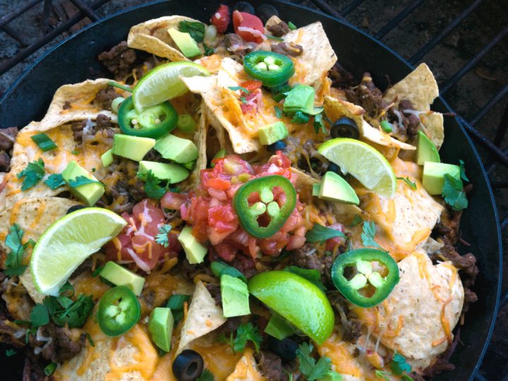 Made some camp stove steak nachos the other night. Picked up this little  lodge at the local jockey lot and it's been my all around kitchen and  camping/travel pan ever since. Learned