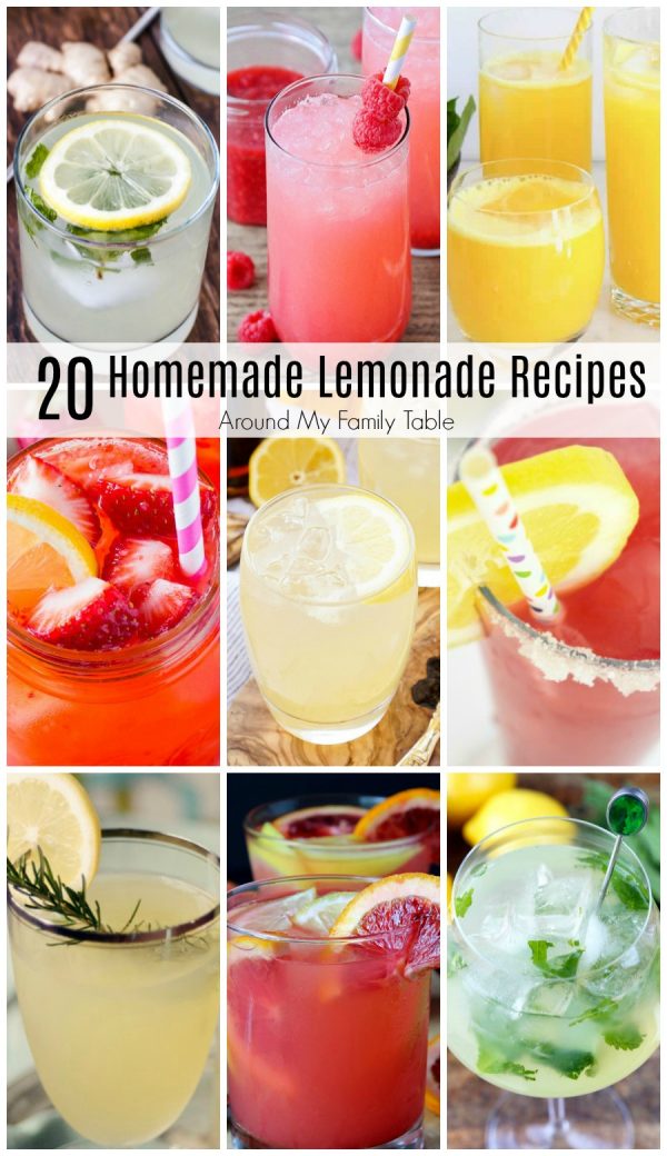 Refreshing Homemade Lemonade Recipes - Around My Family Table