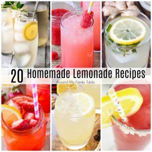 collage of lemonade recipes