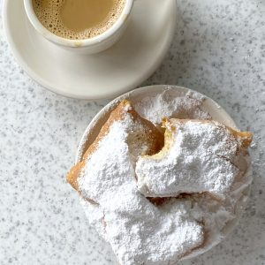 beignets and coffee