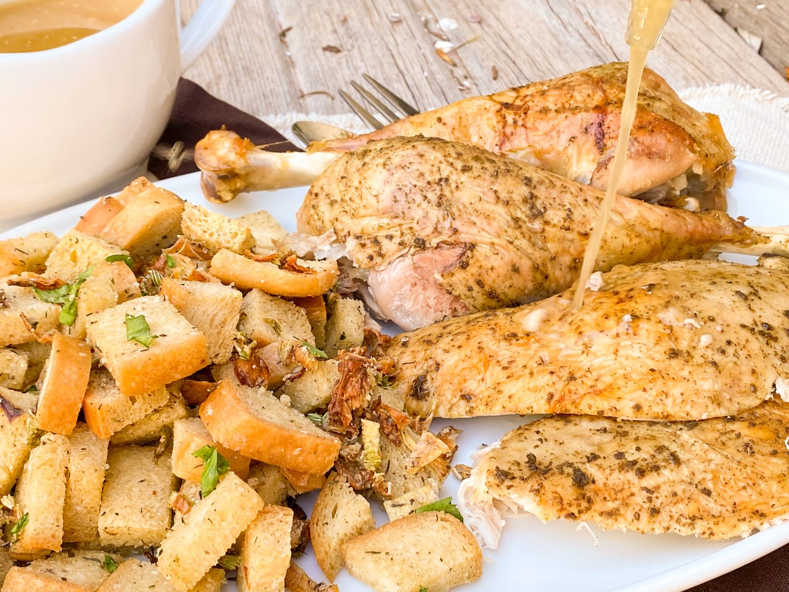 Roaster Oven Turkey Around My Family Table   IMG 0948 1536x1152 