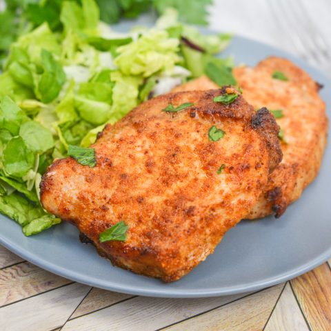 Air Fryer Pork Chops (keto & Gluten Free) - Around My Family Table